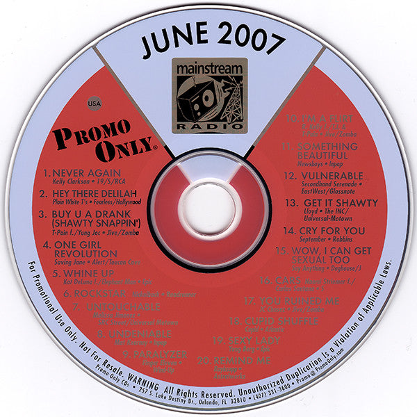 Various : Promo Only Mainstream Radio: June 07 (CD, Comp, Promo)
