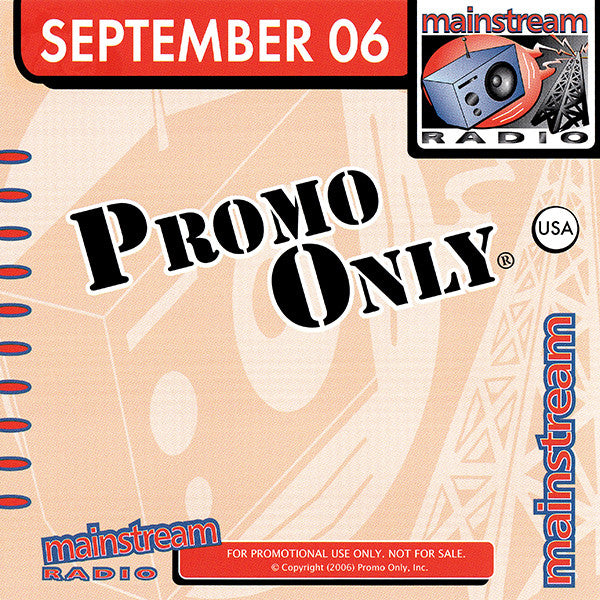 Various : Promo Only Mainstream Radio: September 06 (CD, Comp, Promo)