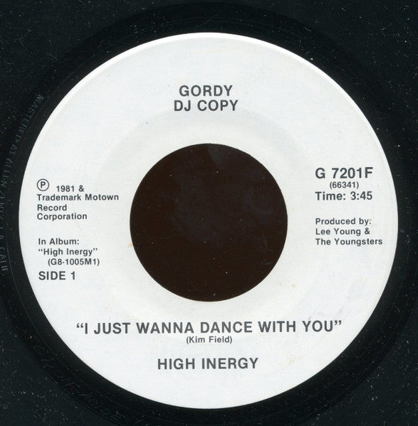 High Inergy : I Just Wanna Dance With You (7", Promo)