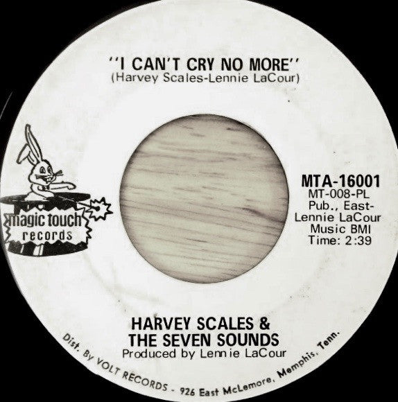 Harvey Scales & The Seven Sounds : Broadway Freeze / I Can't Cry No More (7", Promo)