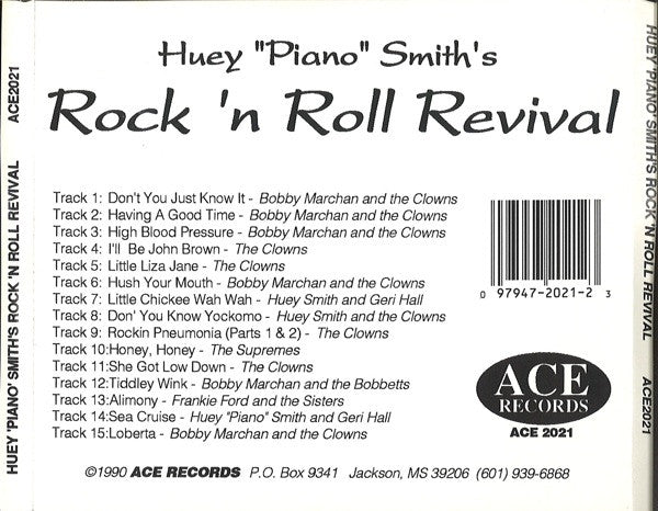 Huey "Piano" Smith : Huey "Piano" Smith's Rock & Roll Revival! (CD, Comp)