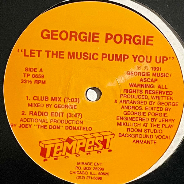 Georgie Porgie : Let The Music Pump You Up (12")