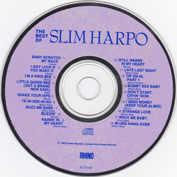 Slim Harpo : The Best Of Slim Harpo (CD, Comp, RM)