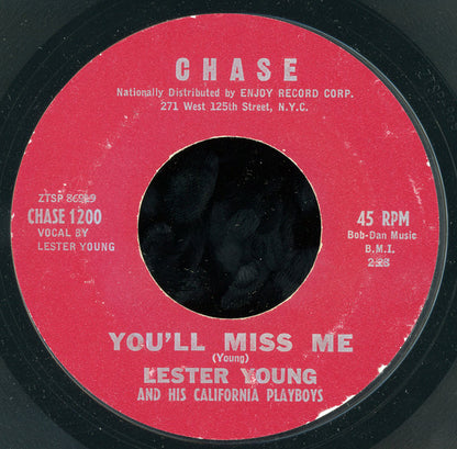 Lester Young (5) And His The California Playboys : Wobble Time / You'll Miss Me (7", Single, Styrene)
