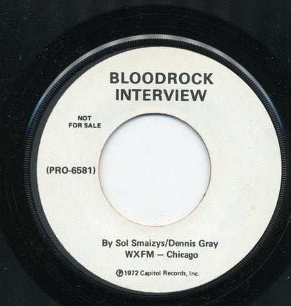 Bloodrock : Help Is On The Way / Bloodrock Interview (7", Promo)