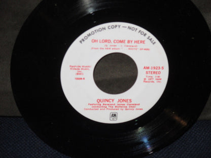 Quincy Jones : What Shall I Do? / Oh Lord, Come By Here (7", Promo)