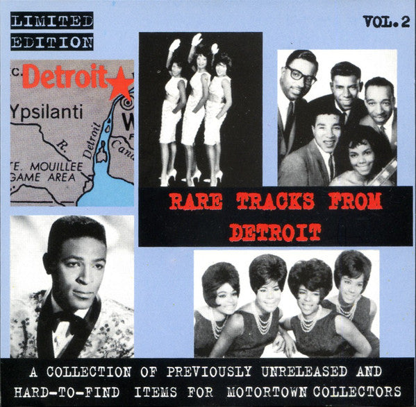 Various : Detroit (Rare Tracks From) Vol.2 (CD, Comp, Ltd, Unofficial)
