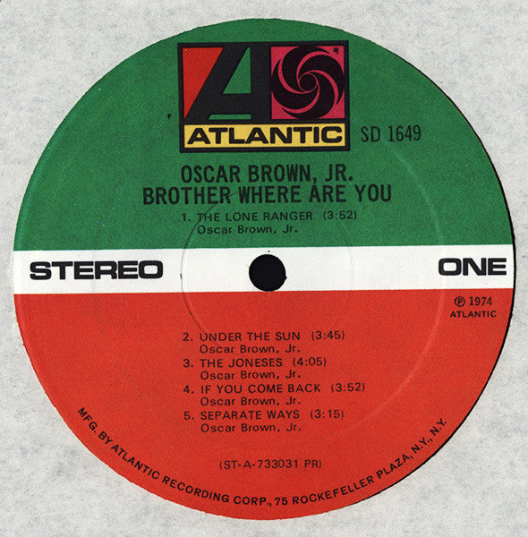 Oscar Brown Jr. : Brother Where Are You (LP, Album, PR)
