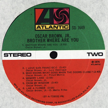 Oscar Brown Jr. : Brother Where Are You (LP, Album, PR)