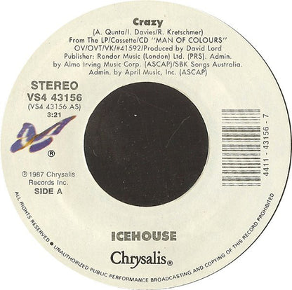 Icehouse : Crazy (7", Single, Car)