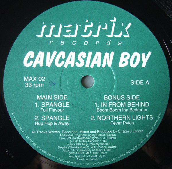 Caucasian Boy : Spangle (12")