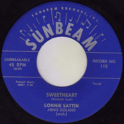 Lonnie Sattin : Sweetheart / That's All (7", Single)