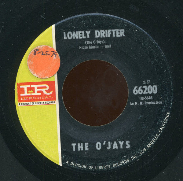 The O'Jays : Lonely Drifter / That's Enough (7")