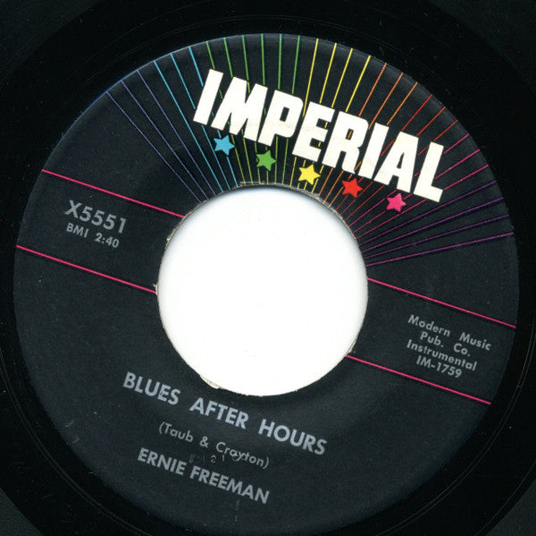Ernie Freeman : School Room Rock / Blues After Hours (7", Single)