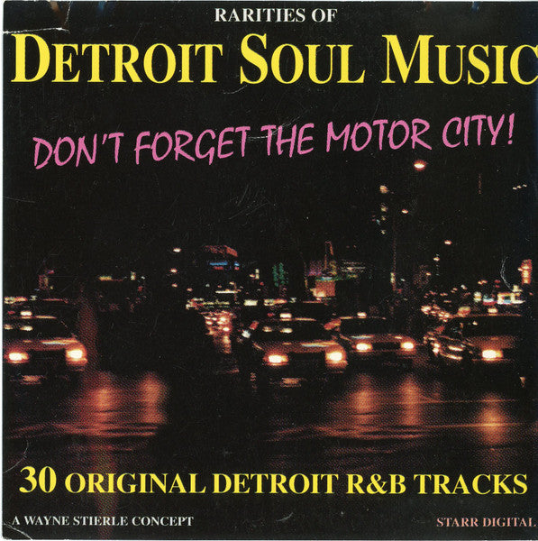Various : Rarities Of Detroit Soul Music (CD, Comp)