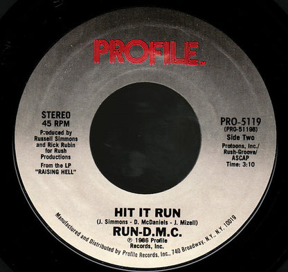Run-DMC : You Be Illin' / Hit It Run (7", Single, Styrene, Gra)