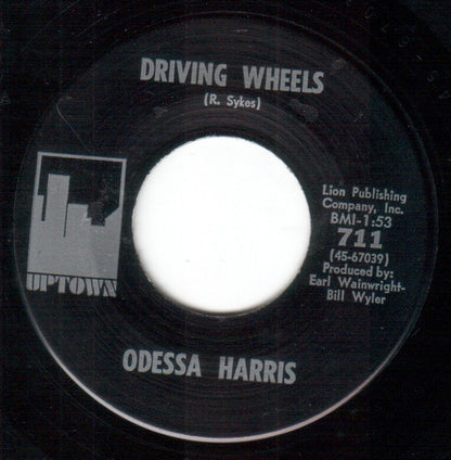 Odessa Harris : The Color Of His Love Is Blue / Driving Wheels (7", Single)