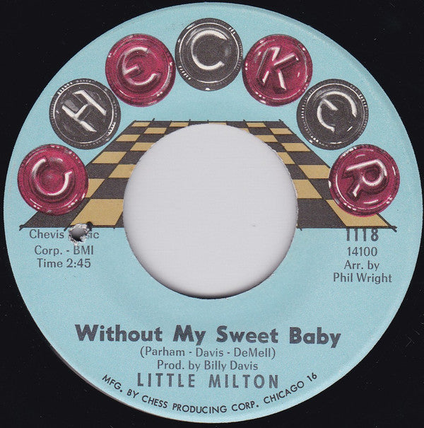 Little Milton : Without My Sweet Baby / Help Me Help You (7", Single)