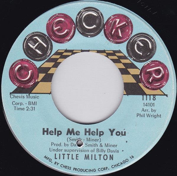Little Milton : Without My Sweet Baby / Help Me Help You (7", Single)