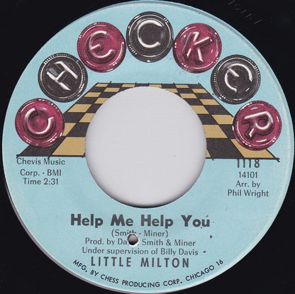 Little Milton : Without My Sweet Baby / Help Me Help You (7", Single)