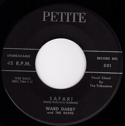 Ward Darby And The Raves : Wham-O / Safari (7", Single)