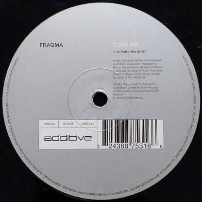 Fragma : Toca Me (12")