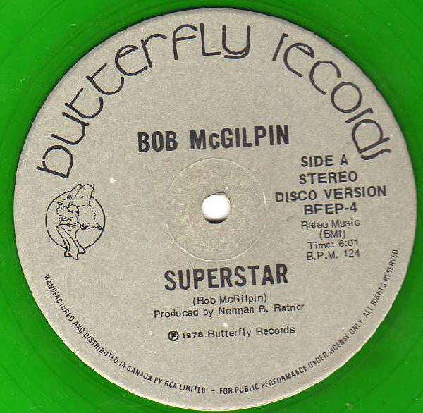 Bob McGilpin : Superstar / Go For The Money (12", Ltd, Gre)