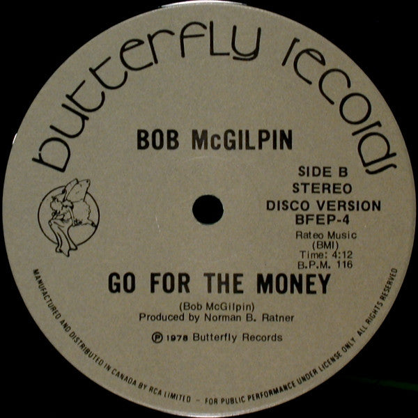 Bob McGilpin : Superstar / Go For The Money (12", Ltd, Gre)