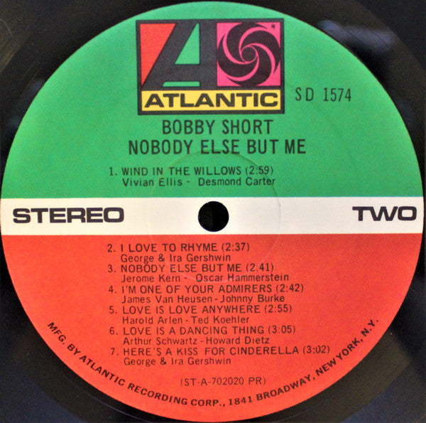 Bobby Short : Nobody Else But Me (LP, Album)