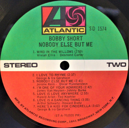 Bobby Short : Nobody Else But Me (LP, Album)