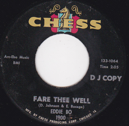 Eddie Bo : Fare Thee Well / Lets Let It Roll (7", Promo)