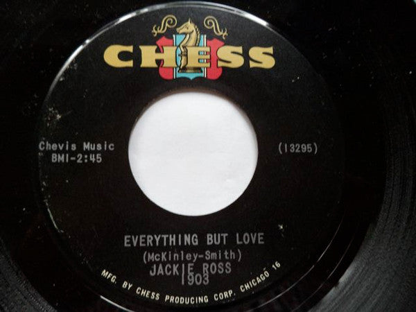 Jackie Ross : Selfish One / Everything But Love (7", Single)