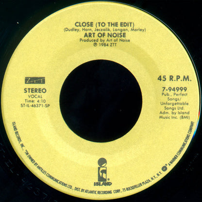 The Art Of Noise : Beat Box / Close (To The Edit) (7")
