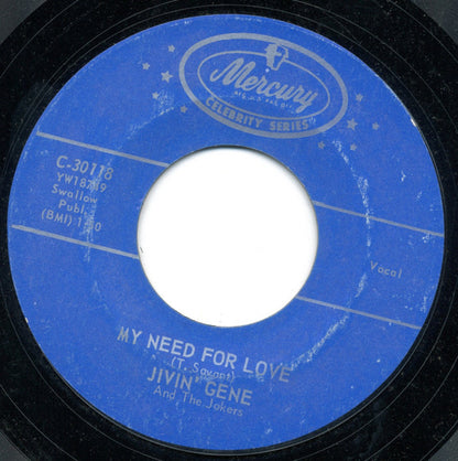 Jivin' Gene & The Jokers : Breaking Up Is Hard To Do (7", RE, Styrene)