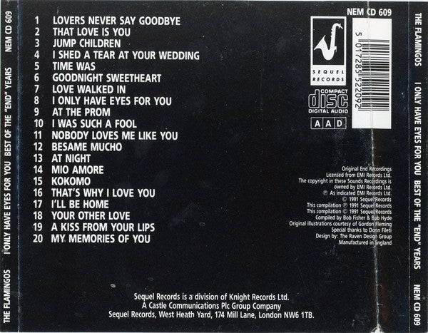 The Flamingos : The Best Of The "End" Years (CD, Comp)