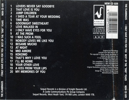 The Flamingos : The Best Of The "End" Years (CD, Comp)