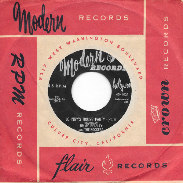 Jimmy Beasley And The Rockers : Johnny's House Party (7", Single)