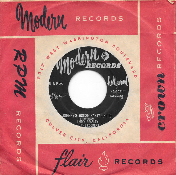 Jimmy Beasley And The Rockers : Johnny's House Party (7", Single)