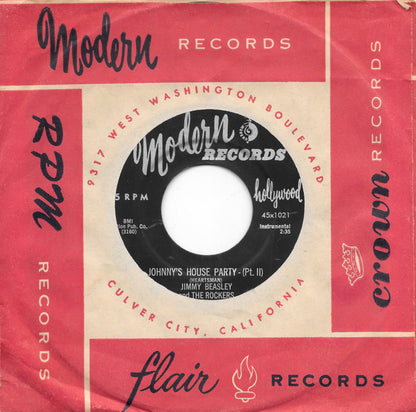 Jimmy Beasley And The Rockers : Johnny's House Party (7", Single)