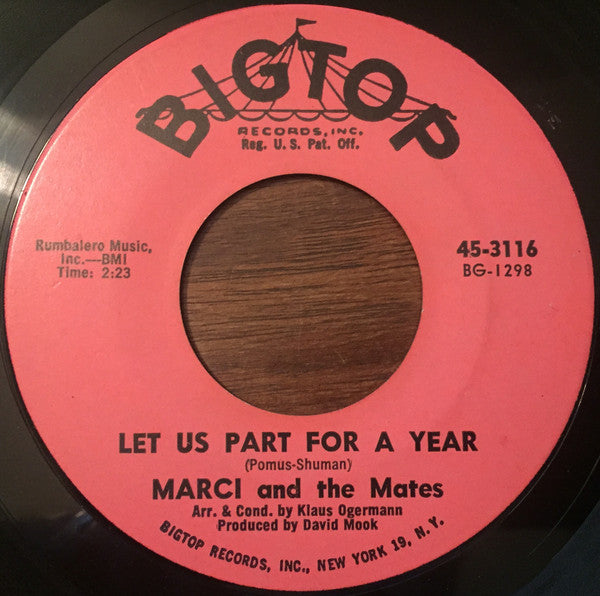 Marci And The Mates : Shall I Tell Him You're Not Here (7")