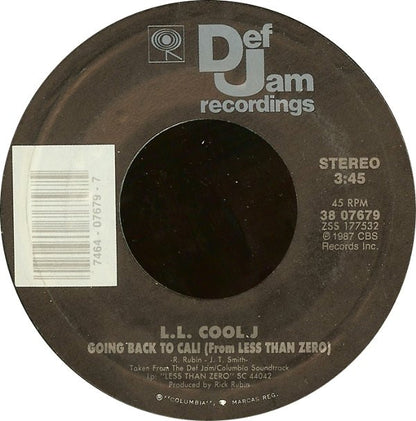 L.L. Cool J* : Going Back To Cali (7", Single, Styrene)