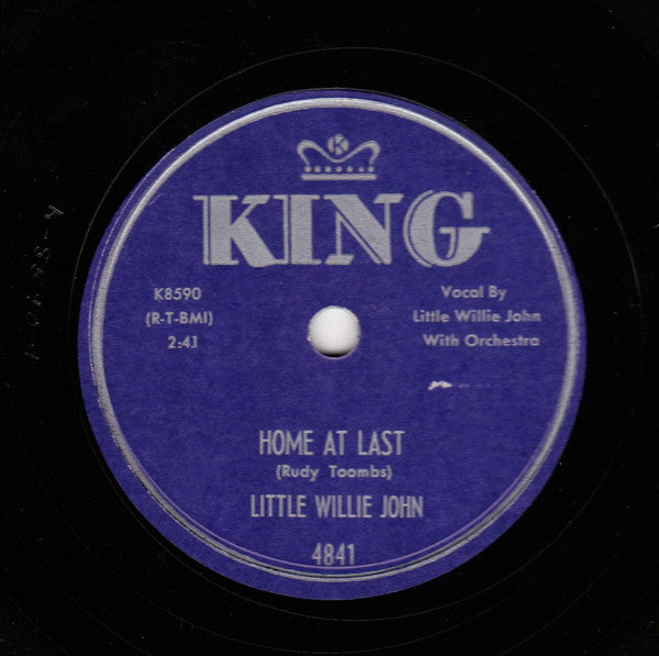 Little Willie John : Home At Last / Need Your Love So Bad (Shellac, 10")