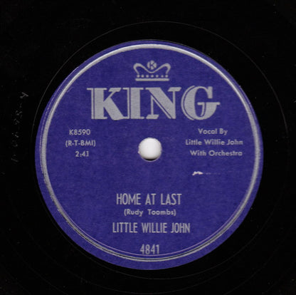 Little Willie John : Home At Last / Need Your Love So Bad (Shellac, 10")