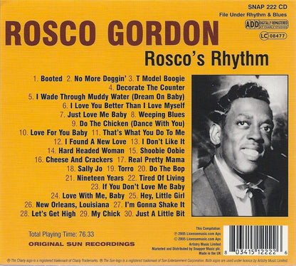 Rosco Gordon : Rosco's Rhythm (CD, Comp, RM)