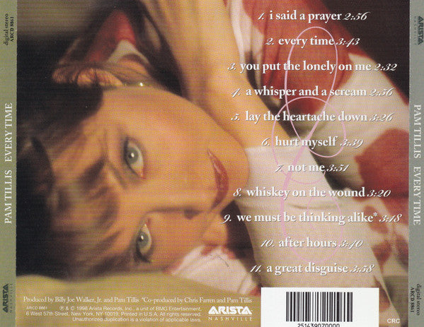 Pam Tillis : Every Time (HDCD, Album)