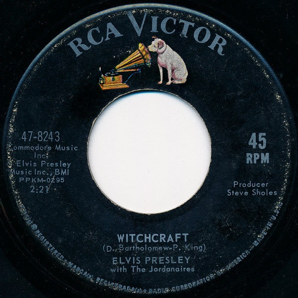 Elvis Presley With The Jordanaires : Bossa Nova Baby (7", Single, Roc)