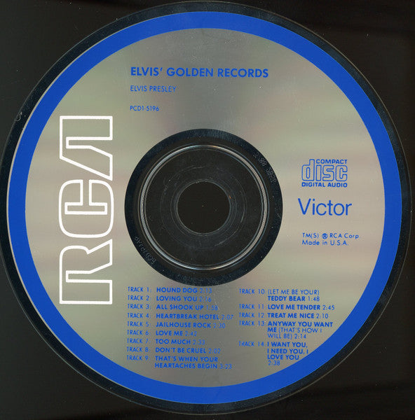 Elvis Presley : Elvis' Golden Records (CD, Comp, Mono, RE, RM)