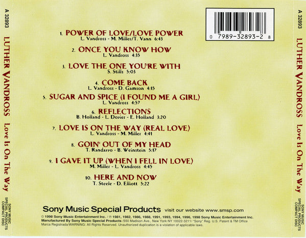 Luther Vandross : Love Is On The Way (CD, Comp)