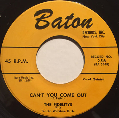 The Fidelity's With Teacho Wiltshire Orchestra : Memories Of You / Can't You Come Out (7", Single)