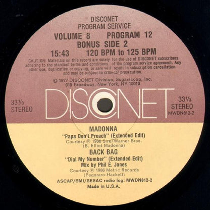 Various : Volume 8 Program 12 (2x12", P/Mixed)